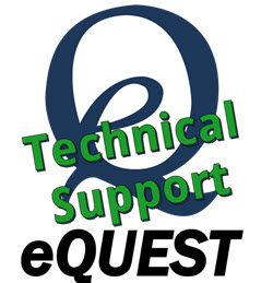 Get eQUEST Technical support by email or phone